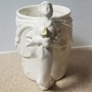 1995 Angel Mug Cup McConnell Raised Design Gold